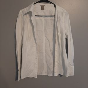Ann Taylor White Button Up Shirt